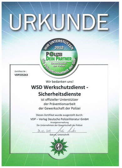 Urkunde GDP k